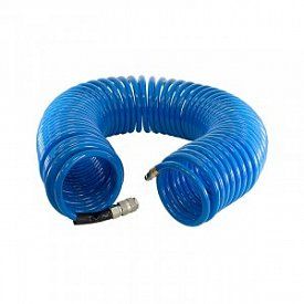 Шланг спиральный синий полиуретан 6,5х10мм 20м