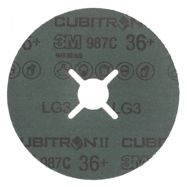 Круг абразивный фибровый 125мм Р36 II987C Cubitron