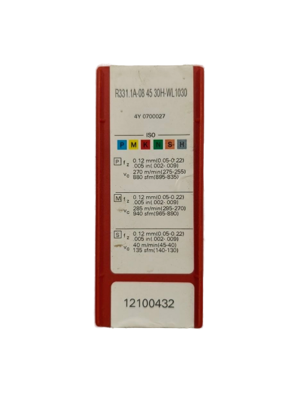 R331.1A-08 45 30H-WL1030 Пластина фрезерная Sandvik (P,M,S)