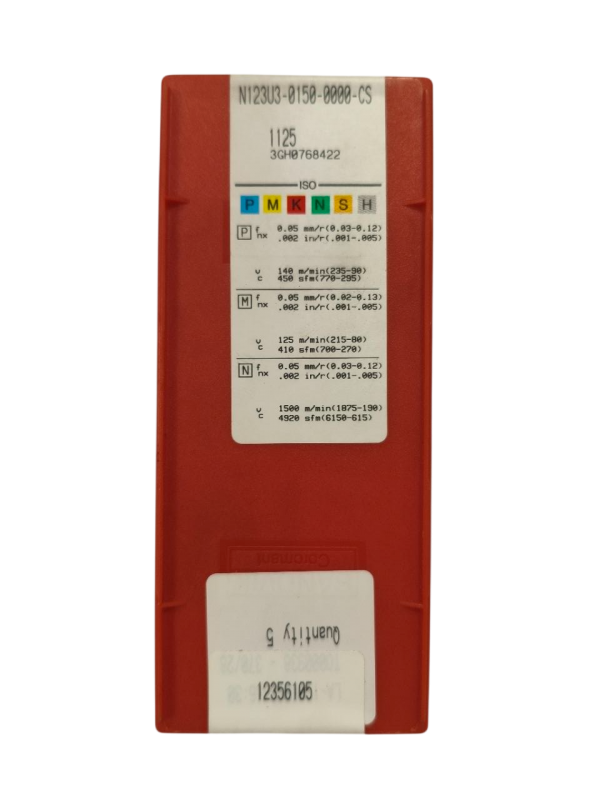 N123 U3-0150-0000 CS 1125 Пластина отрезная и канавочная Sandvik (P,M,N)