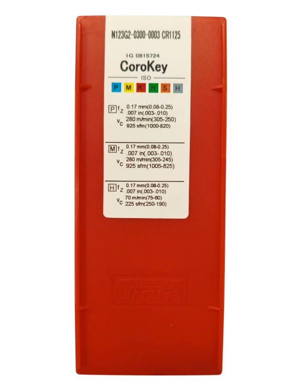 N123 G2-0300-0003 CR 1125 Пластина отрезная и канавочная Sandvik (P,M,H)