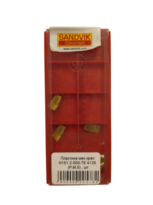 N151.2-300-7E 4125 Пластина отрезная и канавочная Sandvik (P,M,S)