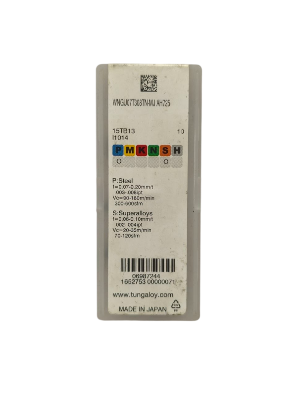 WNGU 07T308-TN MSAH725 Пластина фрезерная Tungaloy (P,S)