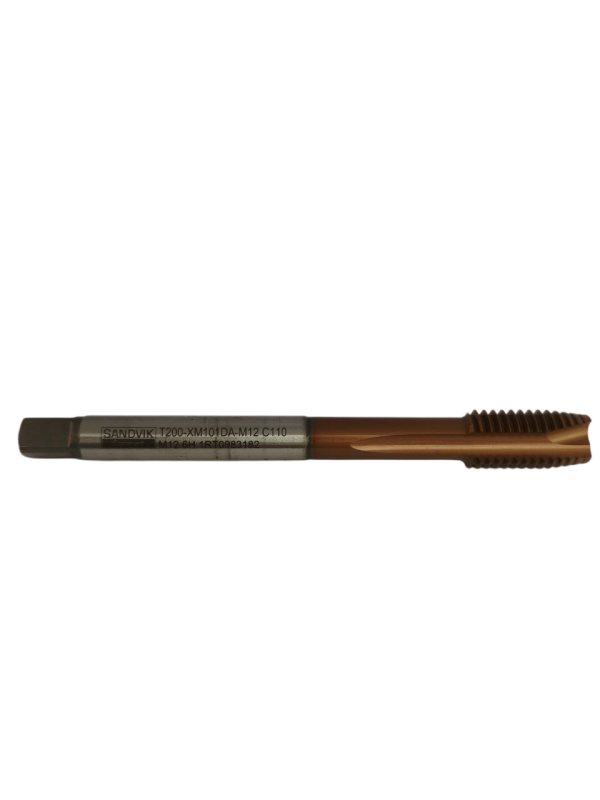 Метчик м/р М12х1,75 (осн) сквоз. T200-XM101DA-M12 C110 Sandvik