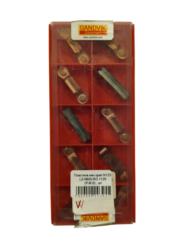N123 L2-0800-RO 1125 Пластина отрезная и канавочная Sandvik (P,M,S)